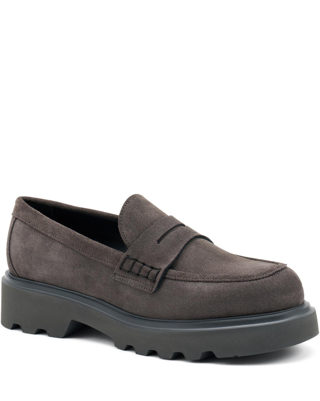 Mocassini Donna Camoscio Grigio 85C1 GRAFITE Frau 