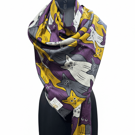 Foulard Spatarella in Cashmere Fantasia Multicolore - MARIO SPATARELLA