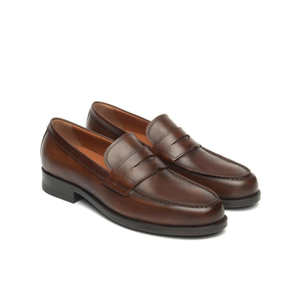 NeroGiardini Mocassino College Uomo in Pelle Marrone - MARIO SPATARELLA