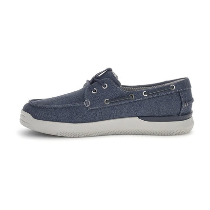 Stonefly Scarpa Uomo Barca in Tessuto Canvas Blu - MARIO SPATARELLA