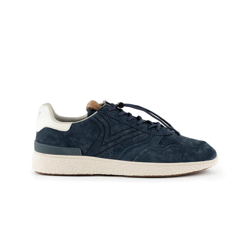 Victoria Sneakers Uomo in Camoscio Blue - MARIO SPATARELLA