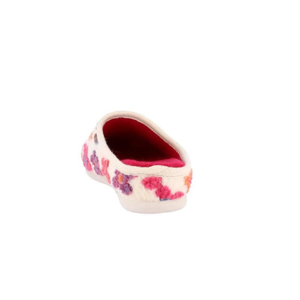 Grunland Pantofola Ciabatta Donna in Feltro Fantasia Fiori Panna CI3042 IRRA PANNA Grunland 