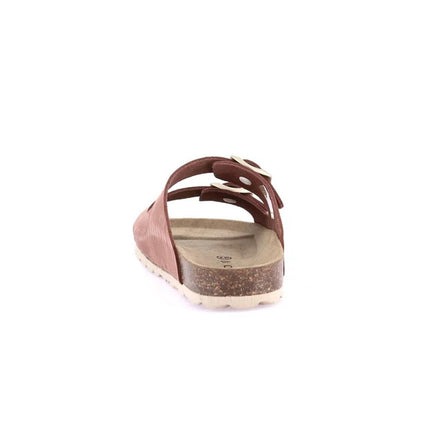 Grunland Sandali Donna Plantare Sughero Doppia Fibbia in Camoscio Rosa CB0003 SARA ROSA ANTICO Grunland 