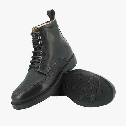 Stivaletti Uomo Oxford in Pelle Nero - MARIO SPATARELLA