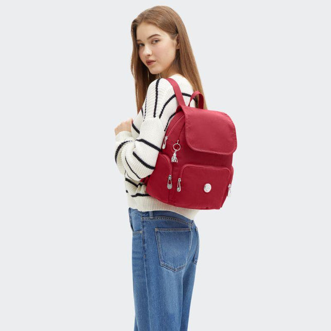 Zaino Donna Rosso CITY ZIP S RED RED WINE Kipling 