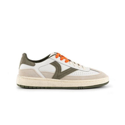 Victoria Sneakers Bassa Uomo in Pelle Verde Kaki Multi - MARIO SPATARELLA