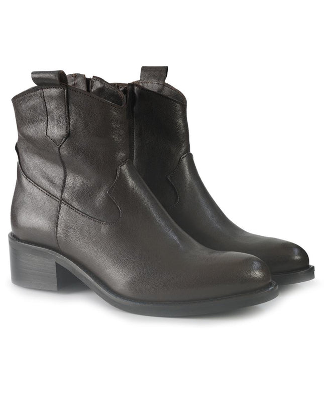 Stivaletto in Pelle Moro - MARIO SPATARELLA