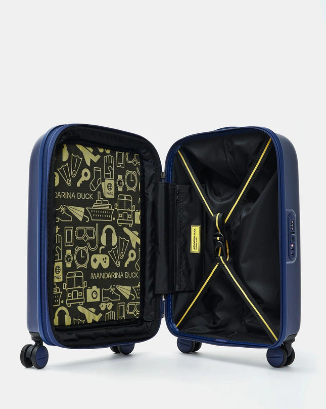Mandarina Duck Trolley Cabina Bagaglio a Mano Espandibile 4 Ruote Deep Blue SZV24 LOGODUCK DEEP BLUE Mandarina Duck 