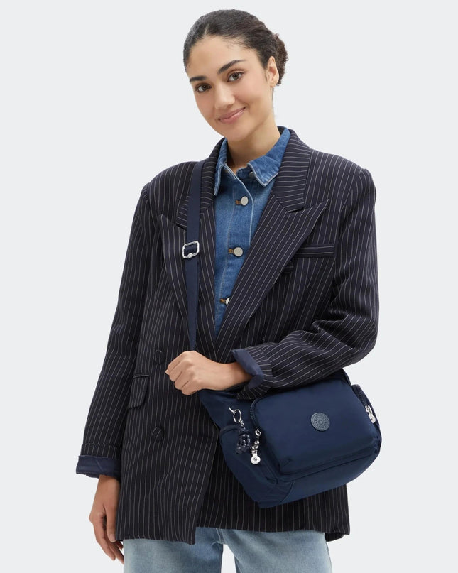 Kipling Borsetta Tracolla Multitasche in Tessuto Blue - MARIO SPATARELLA