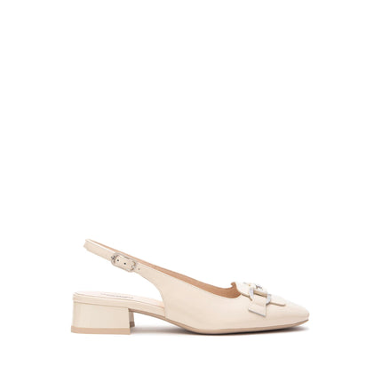 Nero Giardini Chanel Tacco Basso in Vernice Latte con Fibbia E512331D LATTE 711 Nero Giardini 