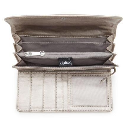 Portafoglio Lungo Donna MONEY LAND METALLIC GLOW Kipling 