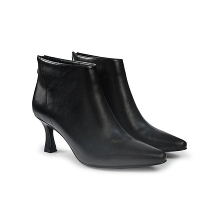 Exe Stivaletti Donna con Zip al Tallone in Ecopelle Nero K1103 BLACK Exe 