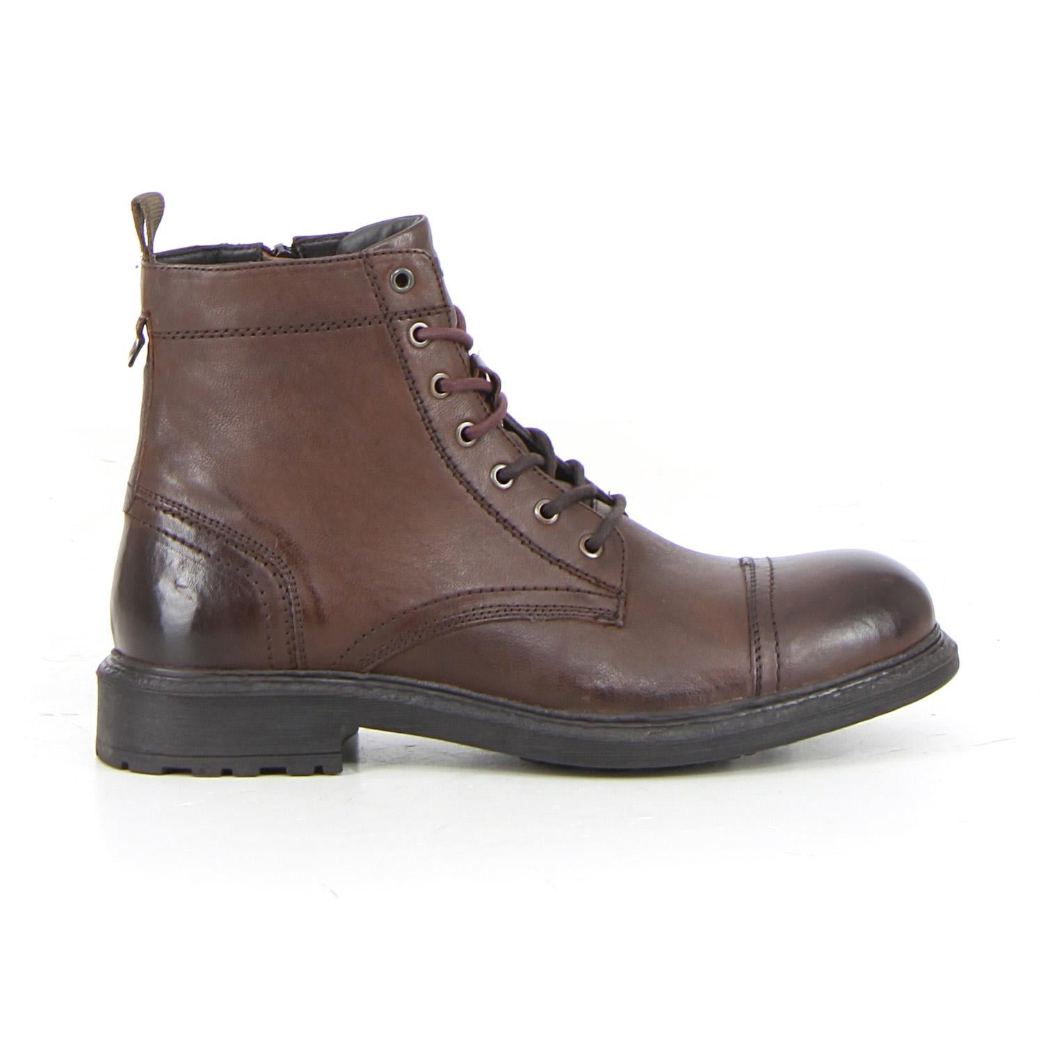 Stivaletti Uomo Alti Lacci Marrone