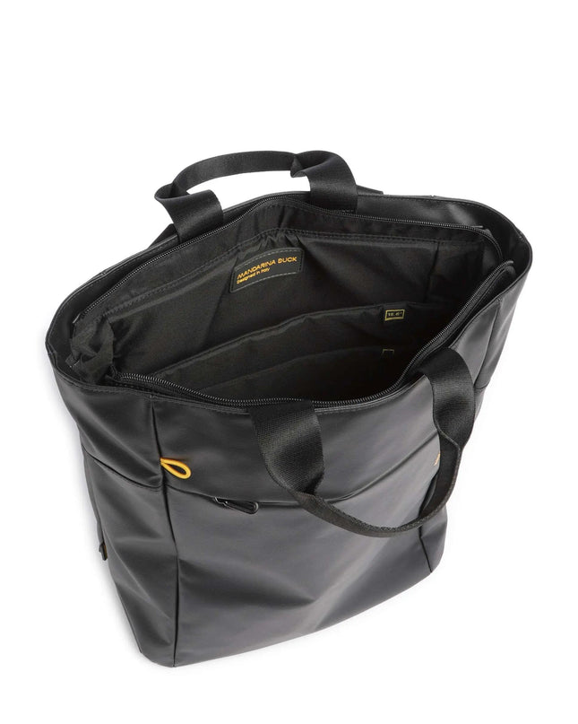 Zaino con Manici Porta Computer Nero OST12 ECO COATED BLACK Mandarina Duck 