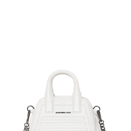 Mini Bag Donna Pelle Bianco JVT04 I-CON NEON NIMBUS CLOUD A01 Mandarina Duck 