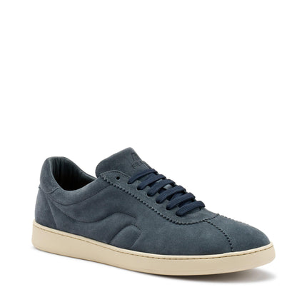 Frau Sneakers Uomo Bassa in Camoscio Blu 24D2 SIBERIA Frau 