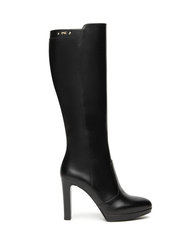 Nero Giardini Stivali Donna Tacco Alto e Plateau in Pelle Nero I514511DE NERO 100 Nero Giardini 