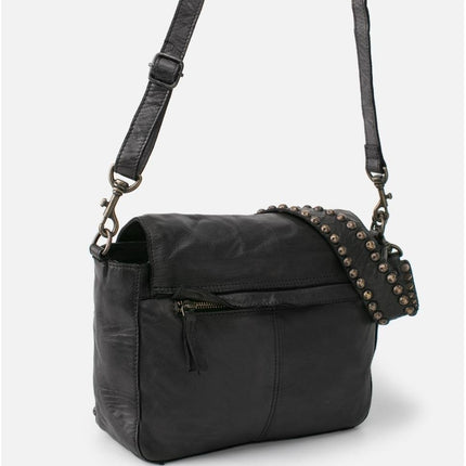 Biba Borsa con Tracolla e Borchie in Pelle Nera - MARIO SPATARELLA