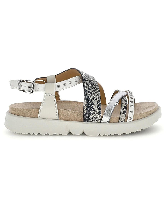 Stonefly Sandalo Donna in Pelle Bianco Multicolor 223871 RIVA SILVER ROCCIA Stonefly 