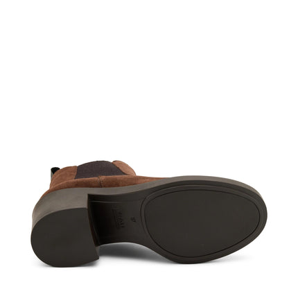 Stivaletti Donna Camoscio Marrone 80A3 CACAO Frau 