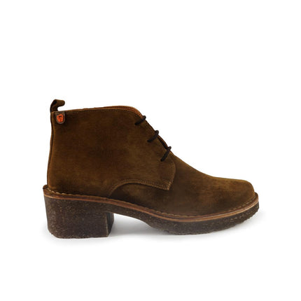 Jungla Polacchine Donna con Tacco in Camoscio Mogano 8433 MOGANO Jungla 