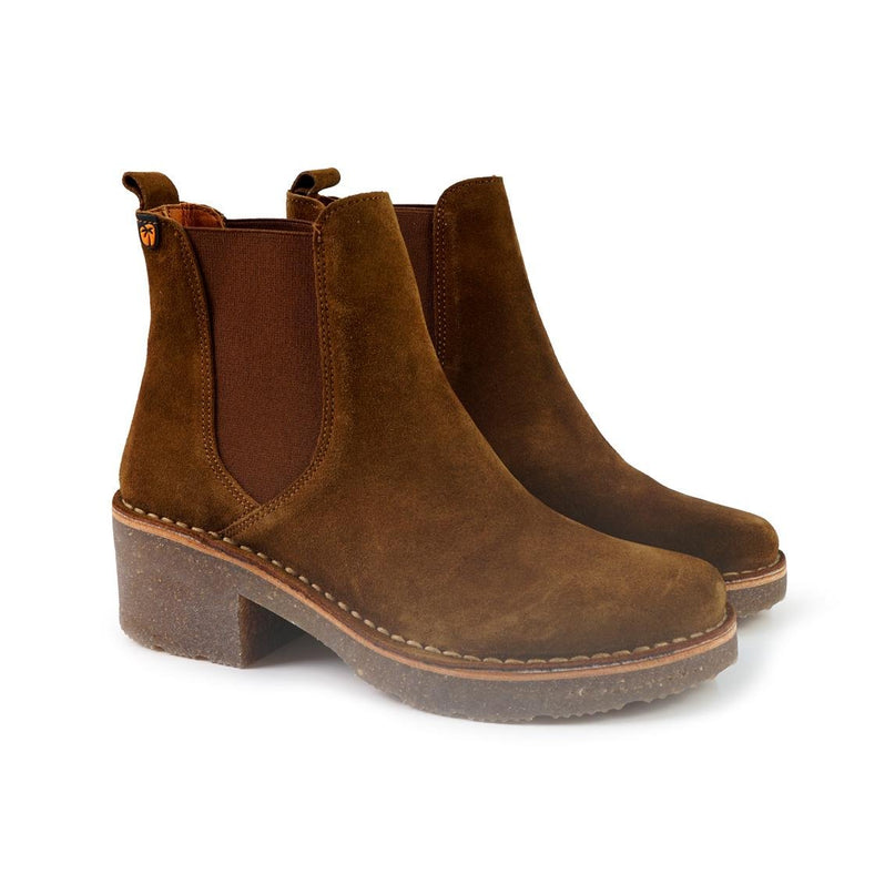 Jungla Stivaletti Chelsea Donna Camoscio Cuoio - MARIO SPATARELLA