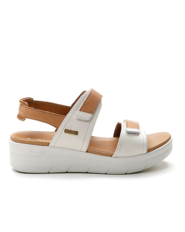 Stonefly Sandalo Donna con Doppio Velcro in Pelle Bianca Cuoio 223661 AQUA20 WHITE MULTI Stonefly 