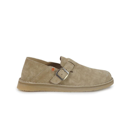 Jungla Mocassino Barefoot Donna con Fibbia in Camoscio Sabbia - MARIO SPATARELLA