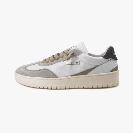 Sneakers Vintage Uomo in Pelle Bianca C7P1 ALPHA BOLD WHITE Cromier 