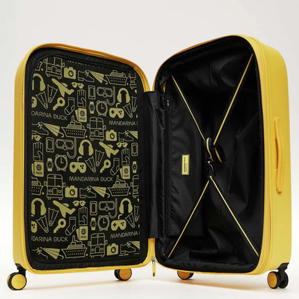 Trolley Medio Espandibile 4 Ruote Giallo SZV32 LOGODUCK YELLOW Mandarina Duck 