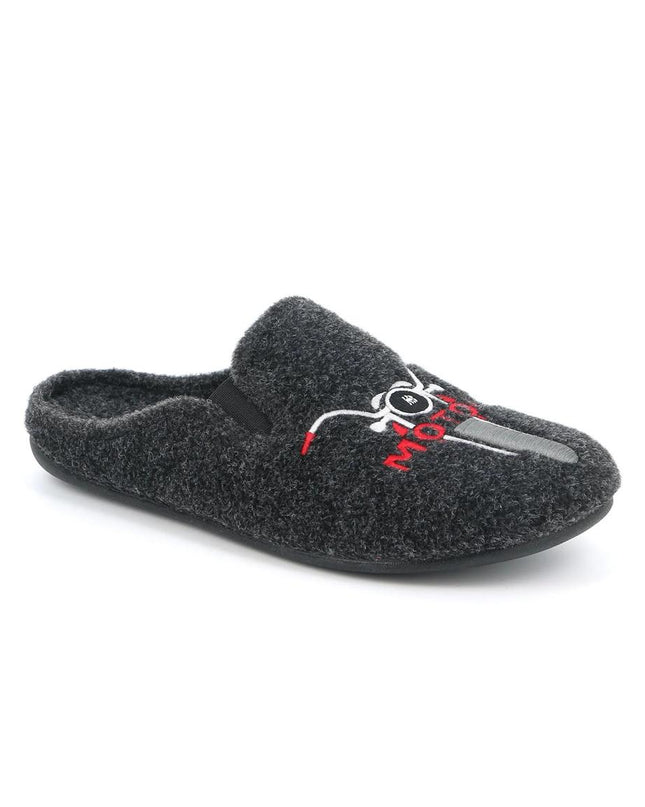 Pantofole Uomo Feltro Antracite CI2573 LECY GREY Grunland 