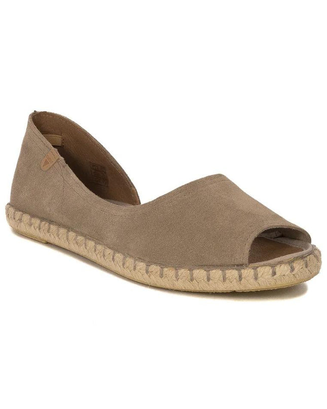 Verbenas Espadrillas Bassa da Donna in Camoscio Pietra CRUZ SERRAJE PIEDRA Verbenas 