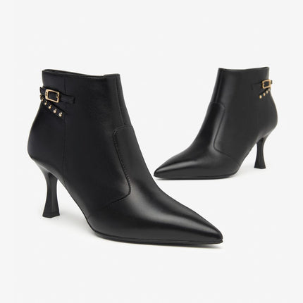 Nero Giardini Stivaletti Donna con Borchie in Pelle Nero I514481DR NERO 100 Nero Giardini 