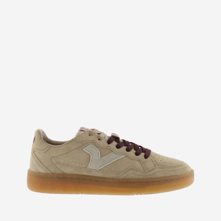 Victoria Sneakers Donna Bassa in Pelle Beige Multi - MARIO SPATARELLA