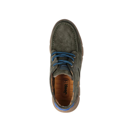 Polacchine Uomo Camoscio Verde TABASCO MOC JM42122A-020 Jeep Footwear 