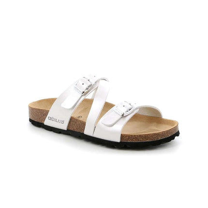 Grunland Sandali Donna Plantare Sughero Doppia Fibbia Perla CB2642 SARA PERLA Grunland 