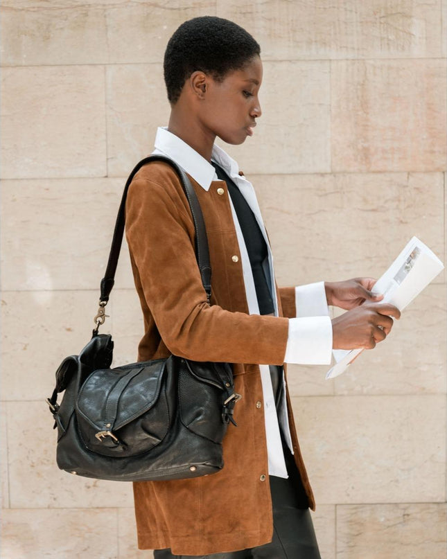 Biba Borsa Donna con Tracolla in Pelle Nera - MARIO SPATARELLA