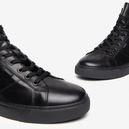 Nero Giardini Sneakers Alta Uomo in Pelle Nero - MARIO SPATARELLA