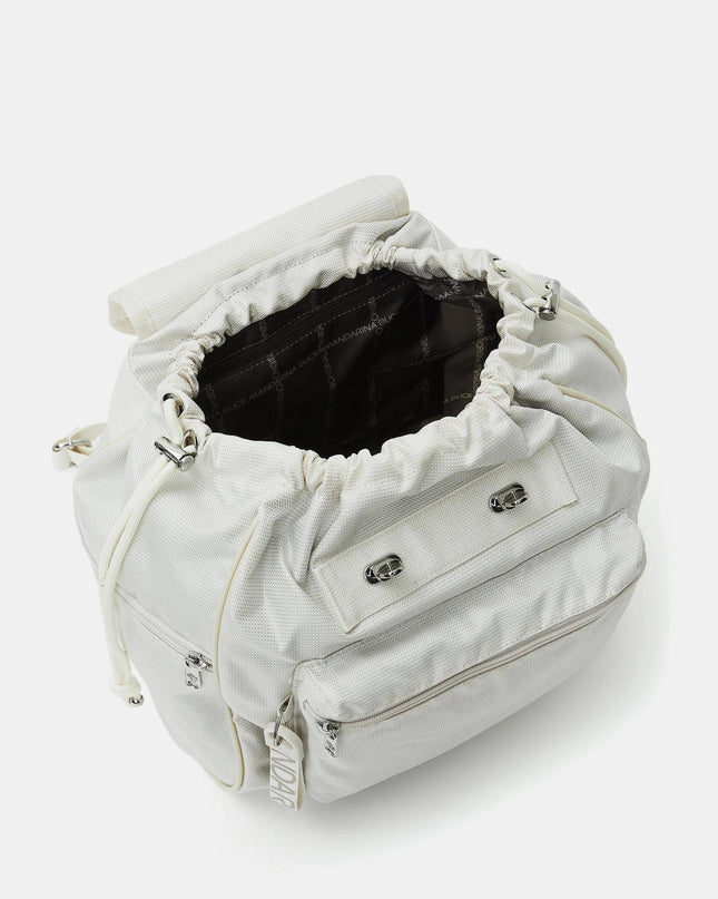 MandarinaDuck Zaino MD20 Utility in Tessuto Latte QMT68 UTILITY MD20 MILK Mandarina Duck 