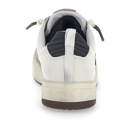 Sneakers Medalist Basse Pelle Bianco HOOP STAR RUB 2 WHITE BLACK Lotto Leggenda 