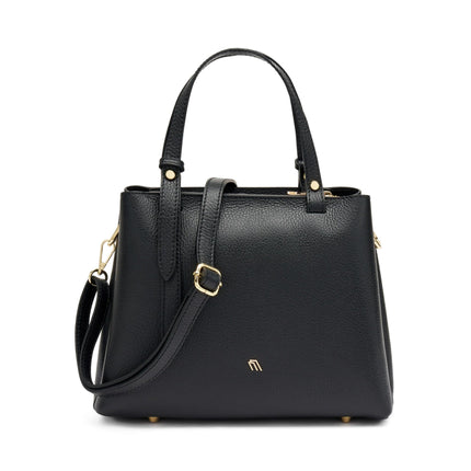 Borse Donna Frau a Mano con Tracolla in Pelle Nero - MARIO SPATARELLA