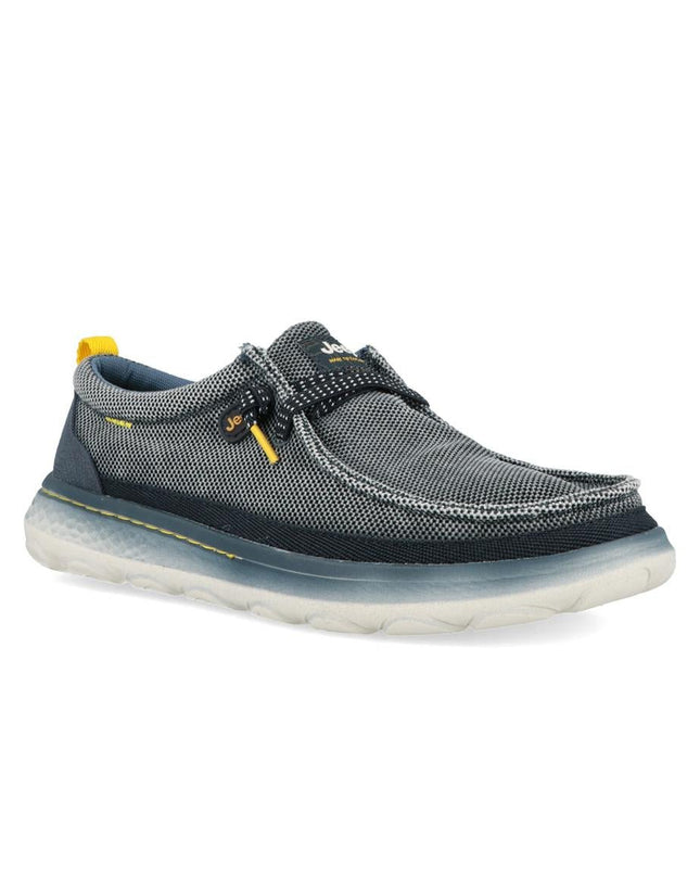 Jeep Wallabee Slip On Uomo in Tessuto Blu - MARIO SPATARELLA