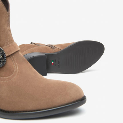 Nero Giardini Stivaletti Texani Camperos Chelsea in Camoscio Mou - MARIO SPATARELLA