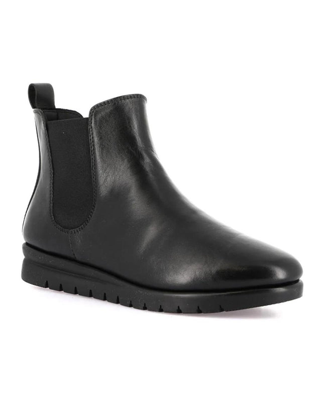 Grunland Stivaletti Donna in Morbida Pelle Nera Elastico e Zip - MARIO SPATARELLA