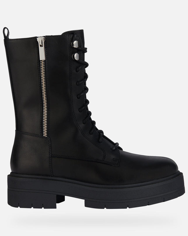 Anfibi Donna Pelle Nero D36VDJ SPHERICA BLACK Geox 