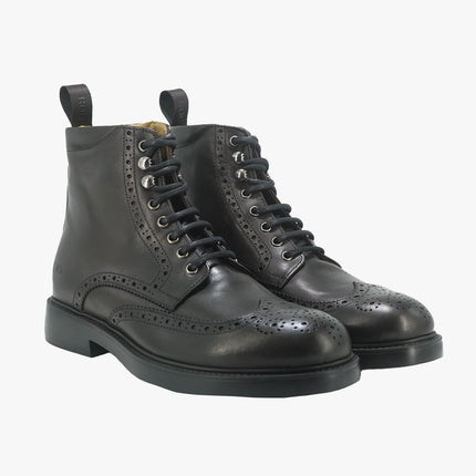Stivaletti Uomo Oxford in Pelle Marrone DILAN23 MORO Rogal's 