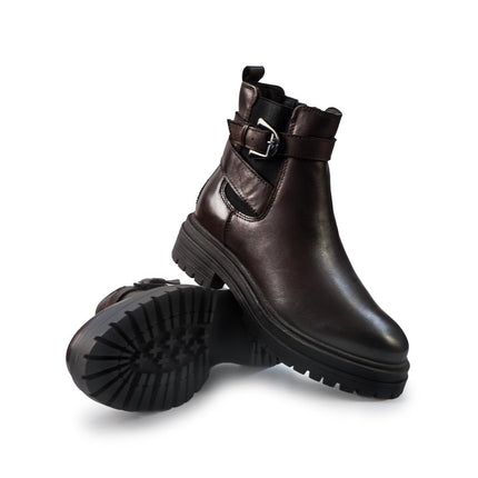 Vueva Stivaletti Donna in Pelle Testa di Moro WH405H37 ILARIA BROWN Vueva 