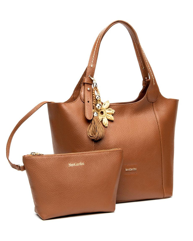 NeroGiardini Borsa Donna in Pelle Cuoio E644141D CUOIO 400 Nero Giardini Borse 