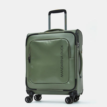 Trolley Bagaglio a Mano Softy Verde 4 Ruote OSV01 ECO COATED PINE GREEN Mandarina Duck 