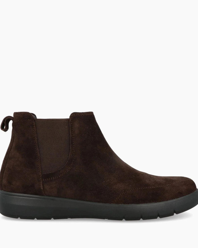 Impronte Stivaletti Chelsea Uomo in Camoscio Marrone STUCKY CHELSEA DARK BROWN Impronte 